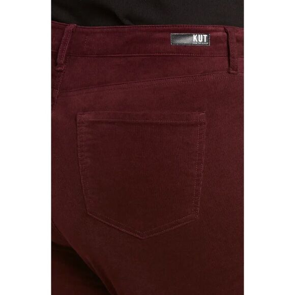 NWT KUT FROM THE KLOTH Plus Size Diana Cord Skinny Jeans in Wine - Picture 4 of 14